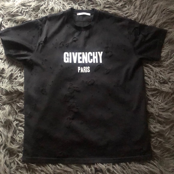 COPY - Men’s Givenchy Paris Destroyed Oversized T…